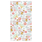 Maneki neko cat fan sakura Bath Towel