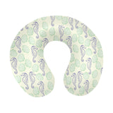 Seahorse shell pattern U-Shaped Travel Neck Pillow