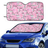 Piano Pattern Print Design 01 Car Sun Shade