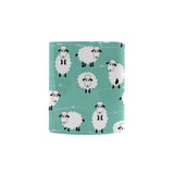 Cute sheep green background Morphing Mug Heat Changing Mug