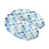 zigzag  chevron blue pattern U-Shaped Travel Neck Pillow