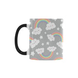 Cute rainbow clound star pattern Morphing Mug Heat Changing Mug