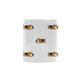 Cute beagle dog sleeping pattern Morphing Mug Heat Changing Mug