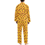 Passion fruit texture Men's Long Pajama Set