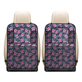 Hibiscus Pattern Print Design 05 Car Seat Back Organizer