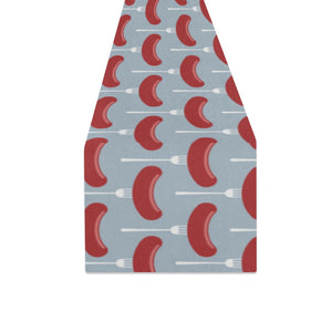 Sausage Pattern Print Design 02 Table Runner