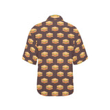 Sandwich Pattern Print Design 04 Women's All Over Print Hawaiian Shirt