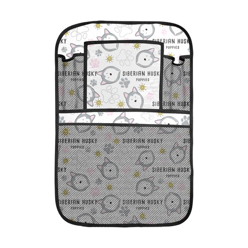 Siberian Husky design pattern Car Seat Back Organizer
