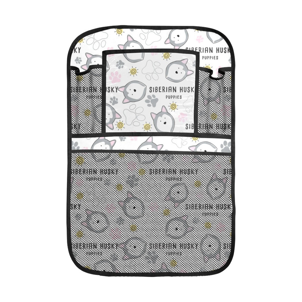 Siberian Husky design pattern Car Seat Back Organizer