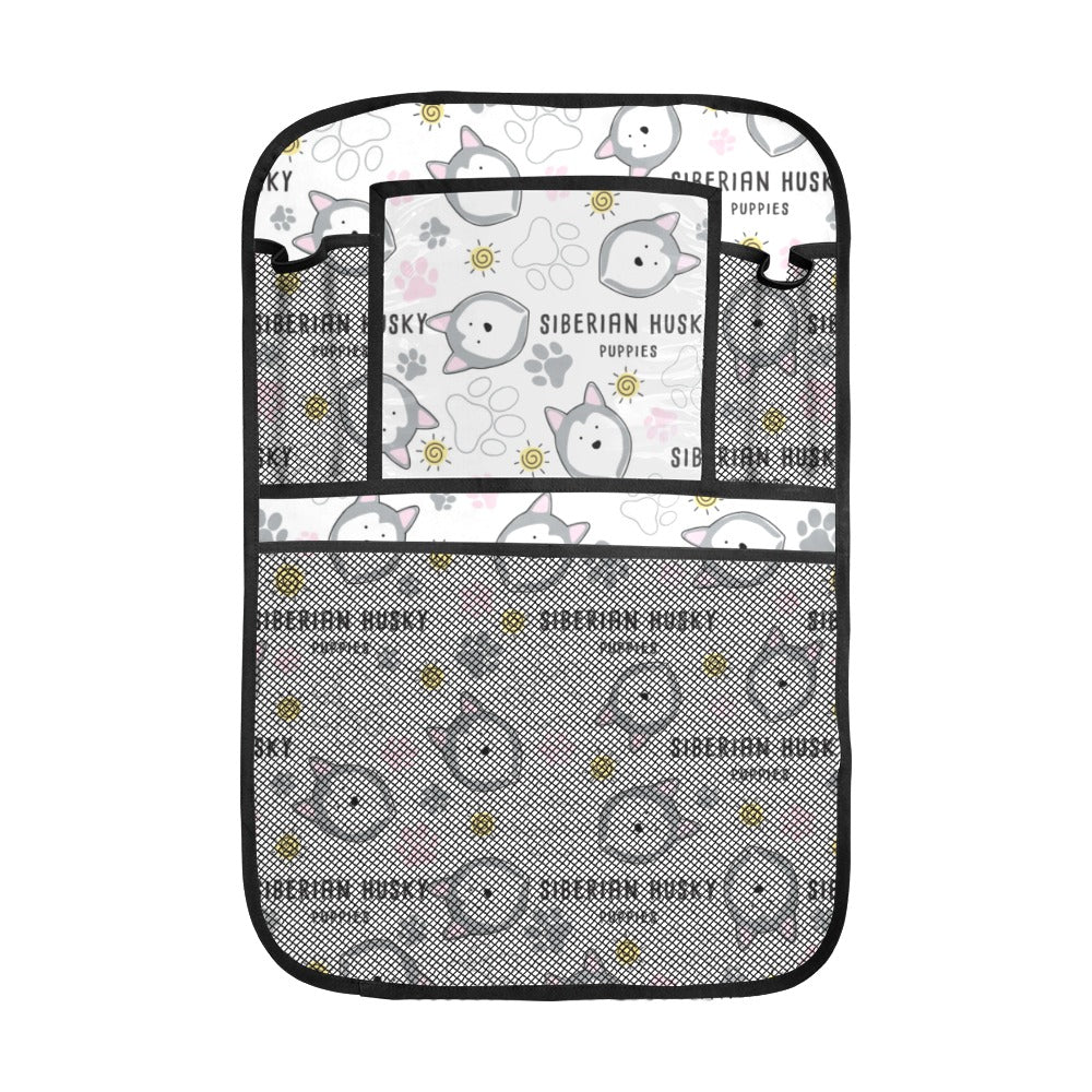 Siberian Husky design pattern Car Seat Back Organizer