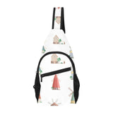 windmill design pattern All Over Print Chest Bag