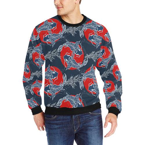 Fancy Carps hand drawn japanese art Men's Crew Neck Sweatshirt
