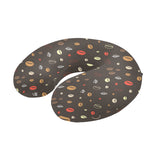 Coffee bean leave pattern U-Shaped Travel Neck Pillow