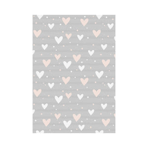 Heart pattern gray background House Flag Garden Flag