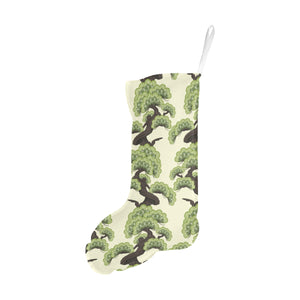 Bonsai pattern Christmas Stocking