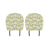 Seahorse shell starfish pattern background Car Headrest Cover