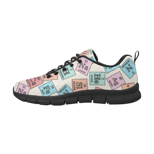 Chemistry Periodic Table Pattern Print Design 02 Women's Sneaker Shoes