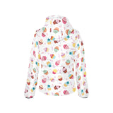 Cake cupcake design pattern Women's Padded Hooded Jacket