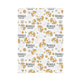 Cute beagle dog pattern background House Flag Garden Flag