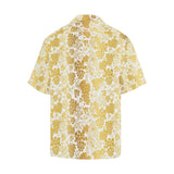 Gold grape pattern Men's All Over Print Hawaiian Shirt