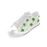 Broccoli pattern Men's Low Top Shoes White