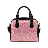 Pink donut glaze candy pattern Shoulder Handbag