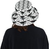 Black whale pattern Unisex Bucket Hat