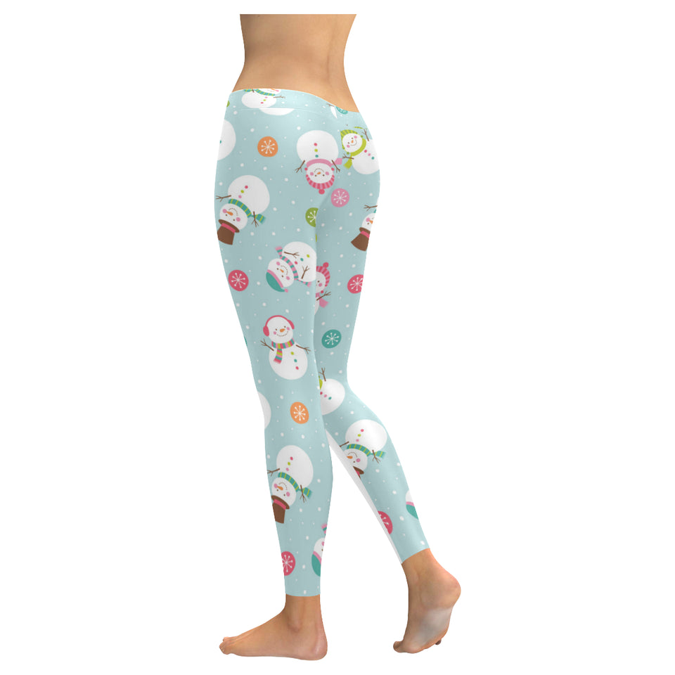 Cute snowman snowflake pattern Women's Legging Fulfilled In US