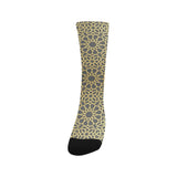 arabic star gold pattern Crew Socks