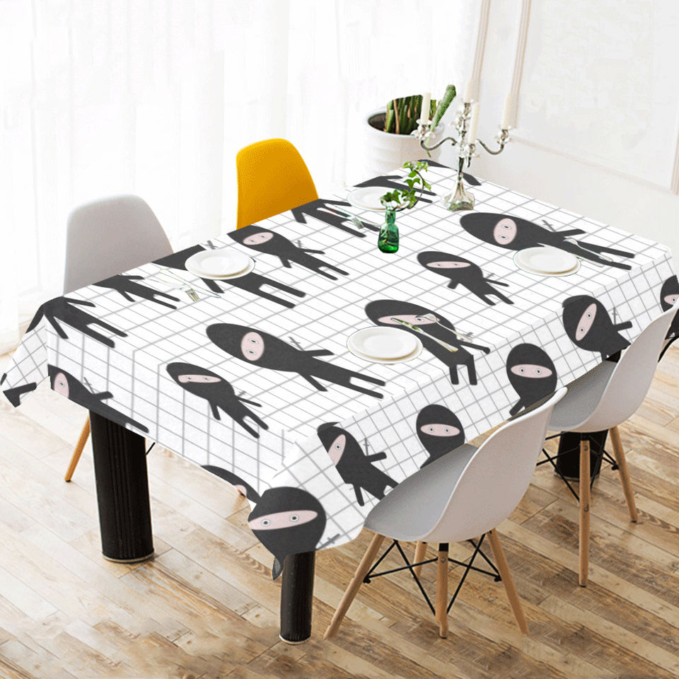 Ninja pattern plaid background Tablecloth