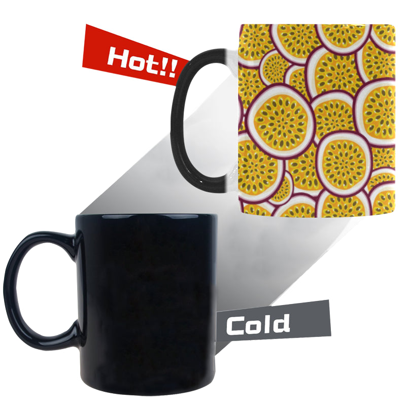 Passion fruits slice pattern Morphing Mug Heat Changing Mug