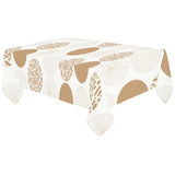 Gold Texture mushroom pattern Tablecloth