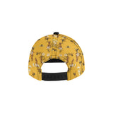 Bee flower pattern All Over Print Snapback Cap