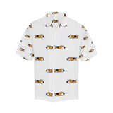 Cute beagle dog sleeping pattern Men's All Over Print Hawaiian Shirt