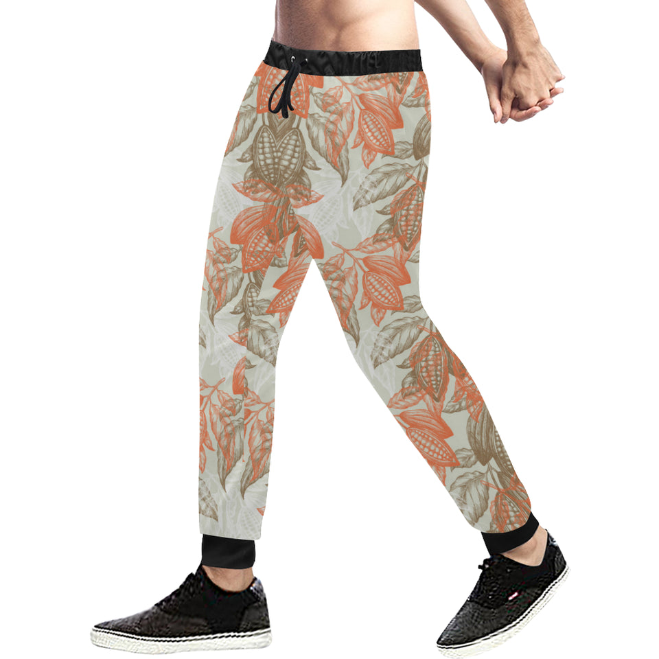 Cocoa beans Cocoa tree pattern Unisex Casual Sweatpants