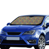 Music Notes Pattern Print Design 05 Car Sun Shade