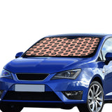 Lips Pattern Print Design 02 Car Sun Shade
