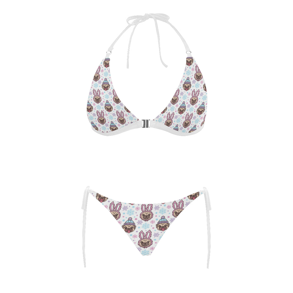 Cute pug hat rabbit costume pattern Sexy Bikinis Two-Piece Swimsuits