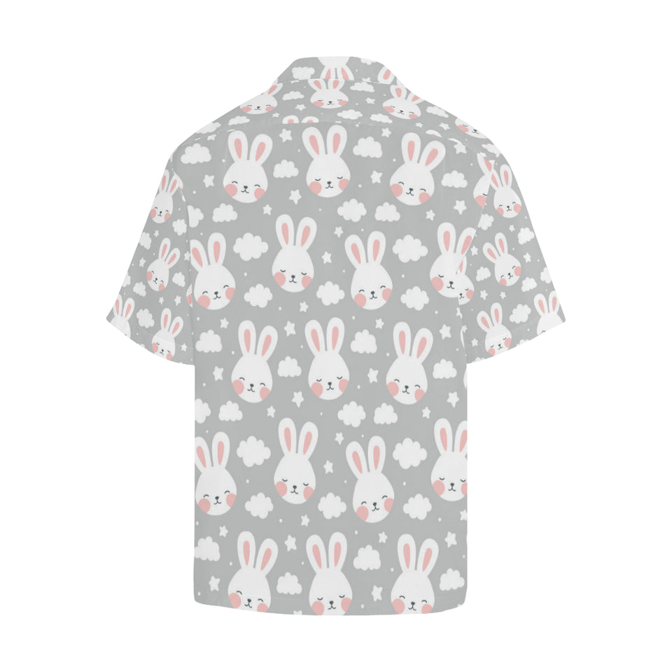 Rabbit cloud Pattern Men's All Over Print Hawaiian Shirt