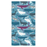 Whale design pattern Bath Towel