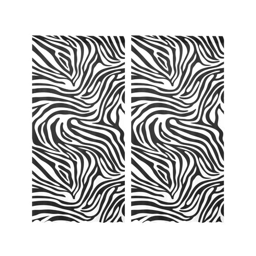 Zebra skin pattern Gauze Curtain