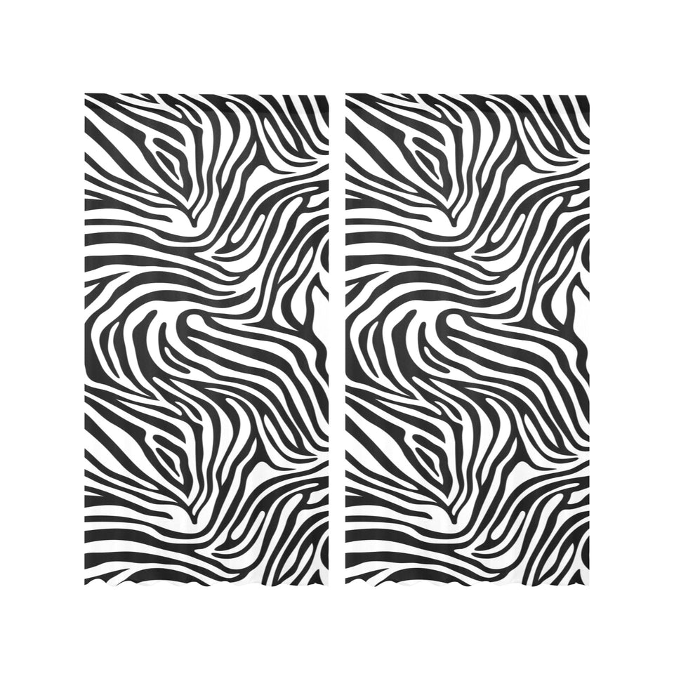Zebra skin pattern Gauze Curtain