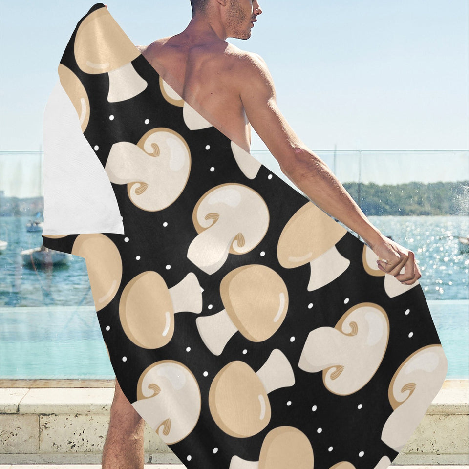 Champignon mushroom pattern Beach Towel