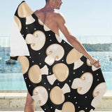Champignon mushroom pattern Beach Towel