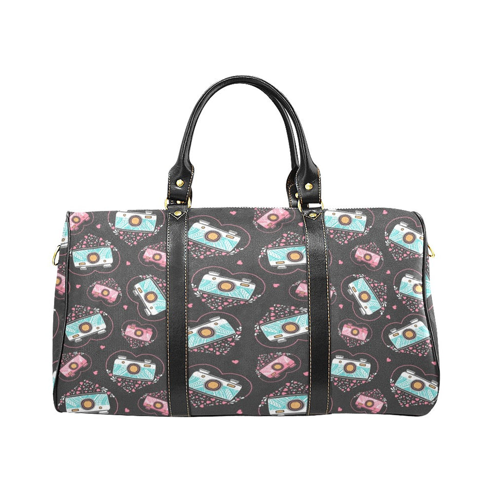 Camera Pattern Print Design 04 Travel Bag