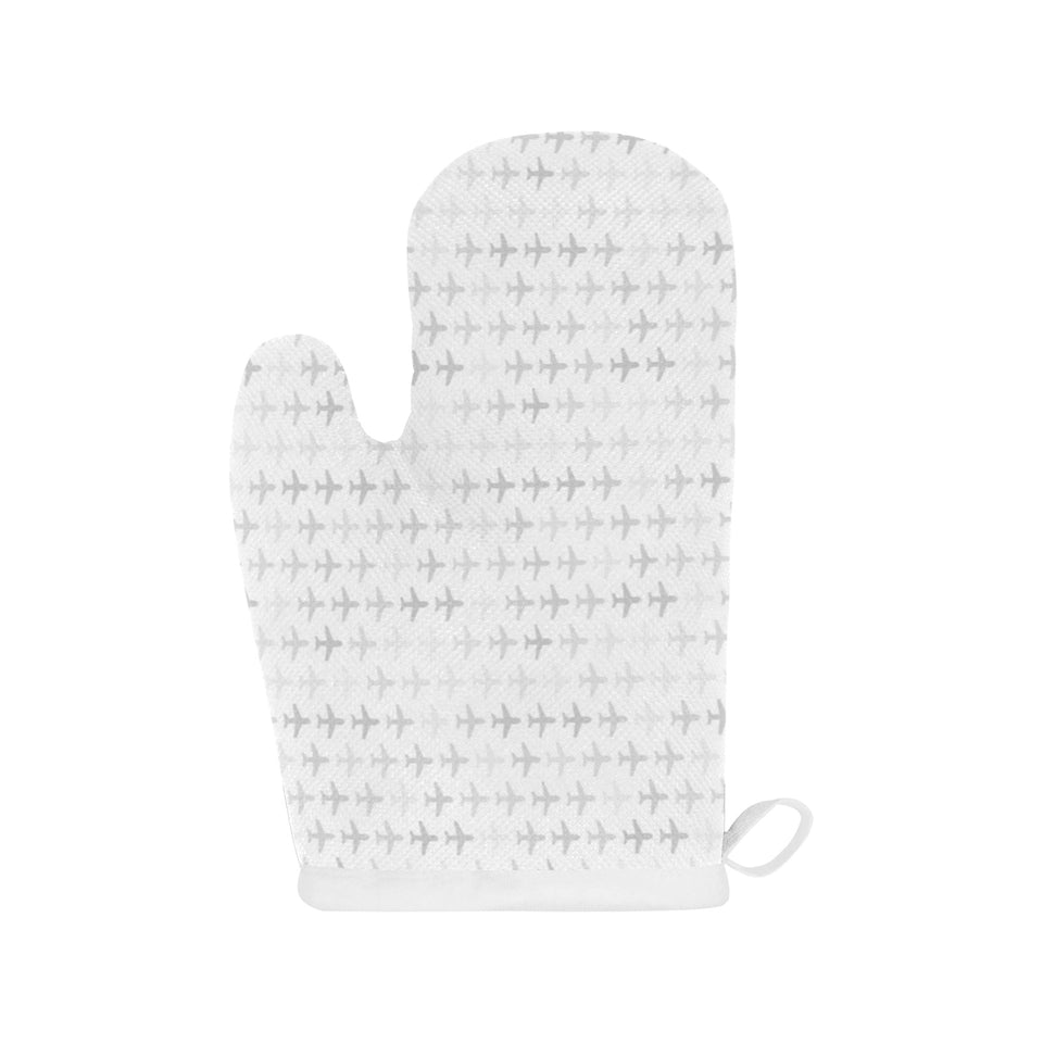 Airplane print pattern Heat Resistant Oven Mitts