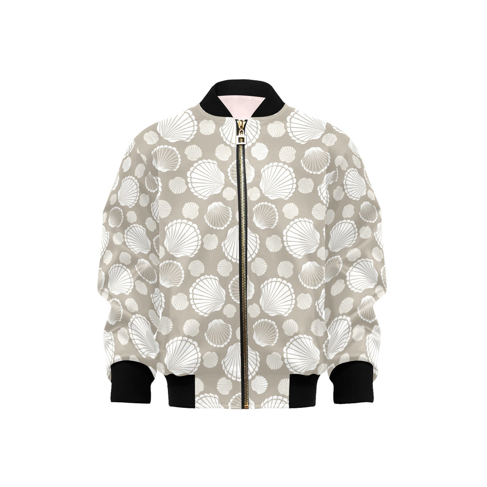 Scallop shell pattern Kids' Boys' Girls' Bomber Jacket