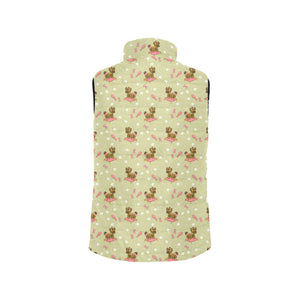 Yorkshire Terrier Pattern Print Design 01 Men's Padded Vest