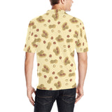 peanuts design pattern Men's All Over Print Polo Shirt