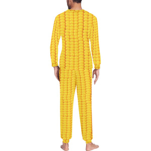 Corn Pattern Print Design 04 Men's All Over Print Pajama
